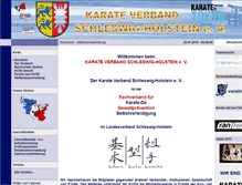 Tablet Screenshot of kvsh-karate.de